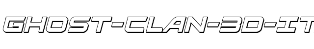 Ghost Clan 3D Italic Italic.ttf