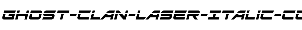 Ghost Clan Laser Italic Italic.ttf