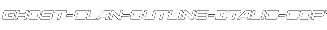 Ghost Clan Outline Italic Italic.ttf