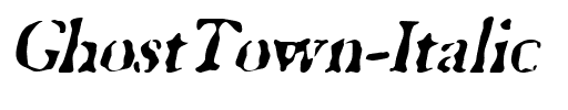 GhostTown Italic.ttf