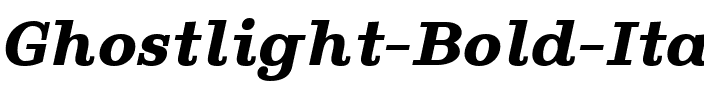 Ghostlight Bold Italic.ttf