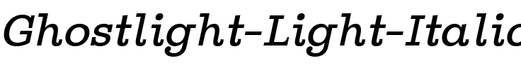Ghostlight Light Italic.ttf