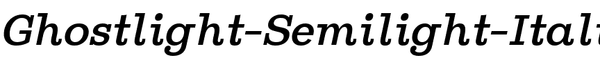 Ghostlight Semilight Italic.ttf