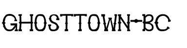 Ghosttown BC Plain.ttf