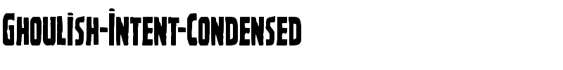 Ghoulish Intent Condensed Condensed.ttf