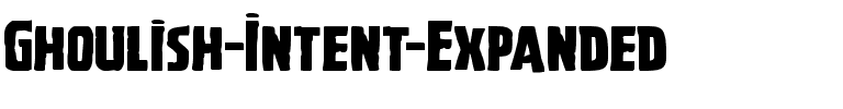 Ghoulish Intent Expanded Expanded.ttf
