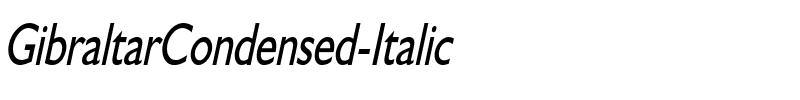 GibraltarCondensed Italic.ttf