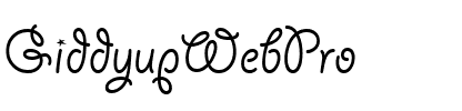 Giddyup Web Pro Regular.ttf