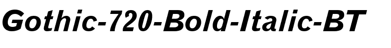 Gothic720 BT Bold Italic.ttf