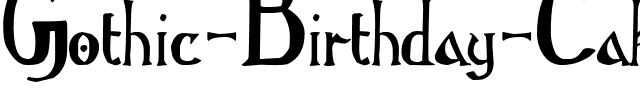 Gothic Birthday Cake Normal.ttf