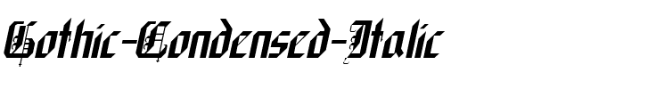Gothic-Condensed  Italic.ttf