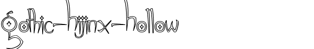 Gothic Hijinx Hollow Regular.ttf