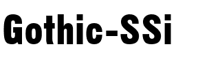 Gothic SSi Regular.ttf