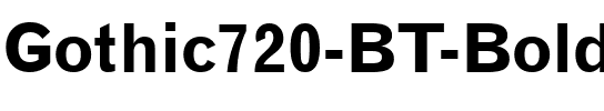 Gothic720 BT Bold.ttf