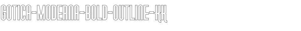 Gotica Moderna Bold Outline KK Negrito.ttf