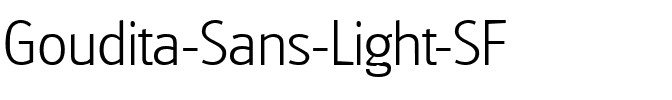 Goudita Sans Light SF Regular.ttf