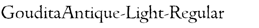GouditaAntique-Light Regular.ttf
