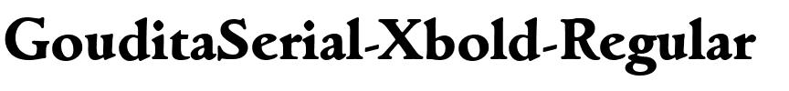 GouditaSerial-Xbold Regular.ttf