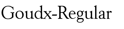 Goudx-Regular Regular.ttf