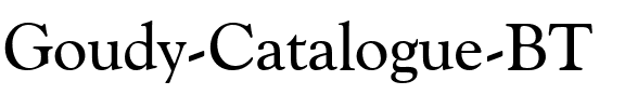 GoudyCatalog BT Regular.ttf