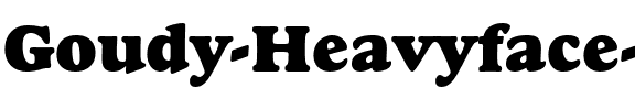GoudyHvyface BT Regular.ttf