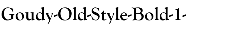 Goudy Old Style Gras.ttf