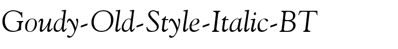 GoudyOlSt BT Italic.ttf