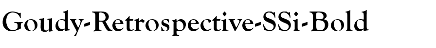 Goudy Retrospective SSi Bold.ttf