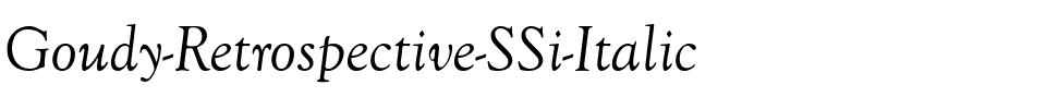 Goudy Retrospective SSi Italic.ttf