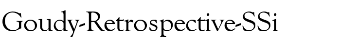 Goudy Retrospective SSi Regular.ttf