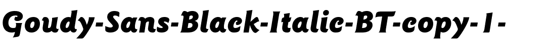 GoudySans BlkIt BT Black Italic.ttf