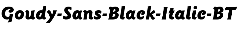 GoudySans BlkIt BT Black Italic.ttf
