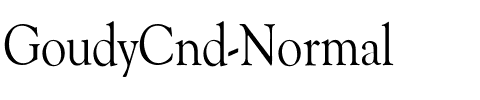 GoudyCnd-Normal Regular.ttf