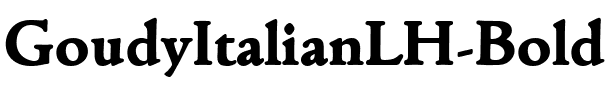 GoudyItalianLH Bold.ttf