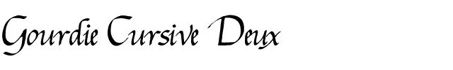 Gourdie Cursive Deux Regular.ttf