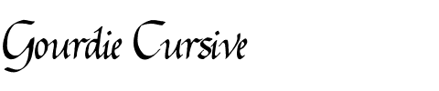 Gourdie Cursive Regular.ttf