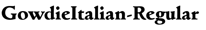 GowdieItalian Regular.ttf