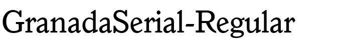 GranadaSerial Regular.ttf