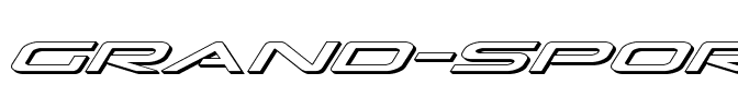 Grand Sport 3D Italic Italic.ttf