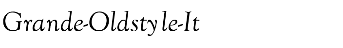 Grande Oldstyle Italic Regular.ttf