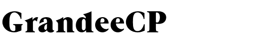 GrandeeCP Regular.otf