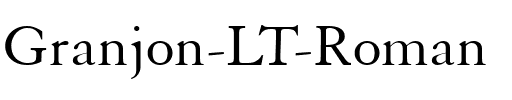 Granjon LT Regular.ttf