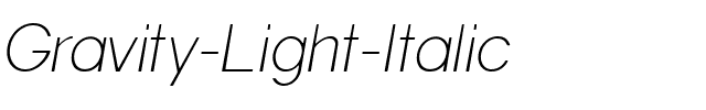 Gravity Light Italic.ttf