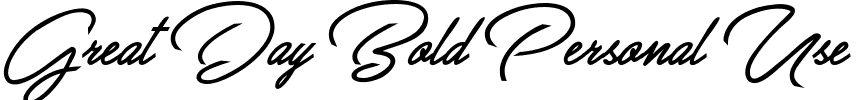 Great Day Bold Personal Use Regular.ttf