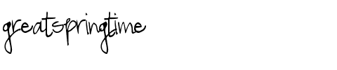 GreatSpringtime Regular.ttf