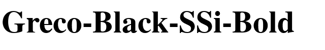 Greco Black SSi Bold.ttf