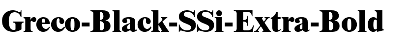 Greco Black SSi Extra Bold.ttf