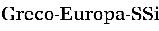 Greco Europa SSi Regular.ttf