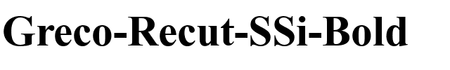 Greco Recut SSi Bold.ttf
