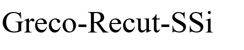 Greco Recut SSi Regular.ttf